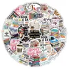 10/50pcs Cartoon Book Worm Book Reading Stickers Notebook Diary Motorcycle Skateboard Computer Decal Luggage Graffiti Sticker 3