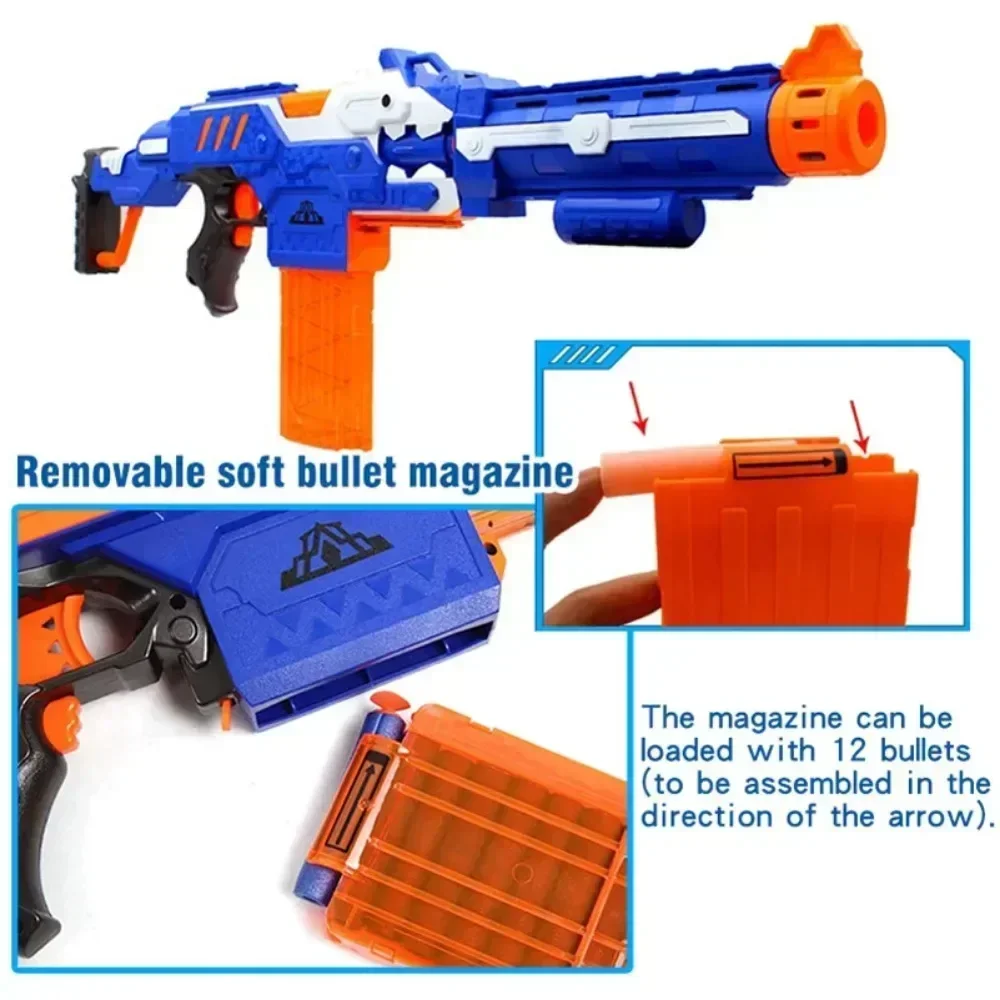 Electric Darts Toy Airsoft for Nerf Gun Soft 7.2CM Hole Head Bullets Foam Safe Sucker Bullet for Nerf Blasters Boys Toy Children 5