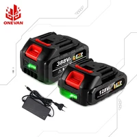 Larger Battery with Charger Lithium ion Rechargeable Replacement for Makita 18V Battery BL1850 BL1830 BL1860 Cordless Drills 1