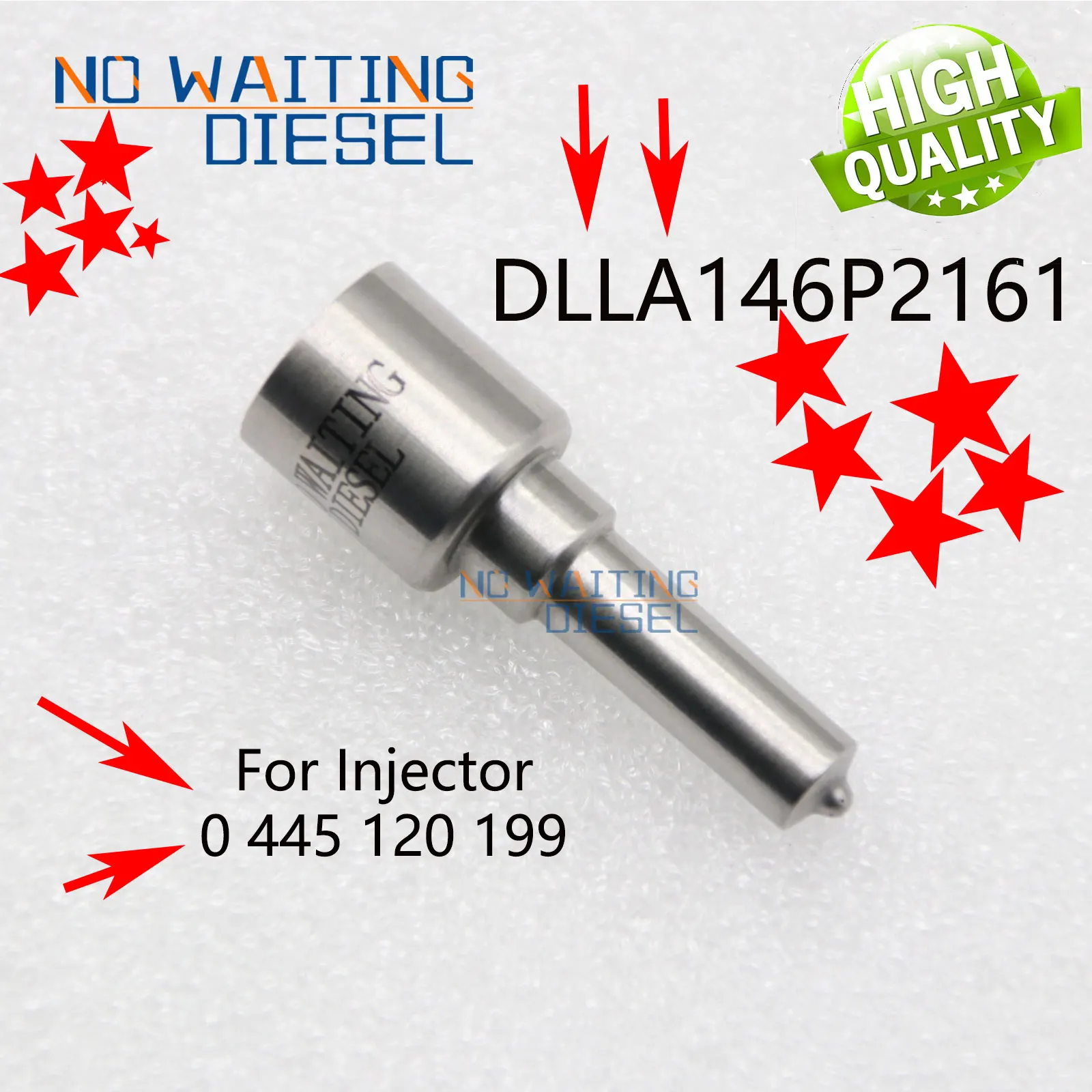 

New DLLA146P2161 Common Rail Injector Nozzle DLLA 146P 2161(0 433 172 025) Fuel Sprayer Nozzle For CUMMINS 4994541 0445120199