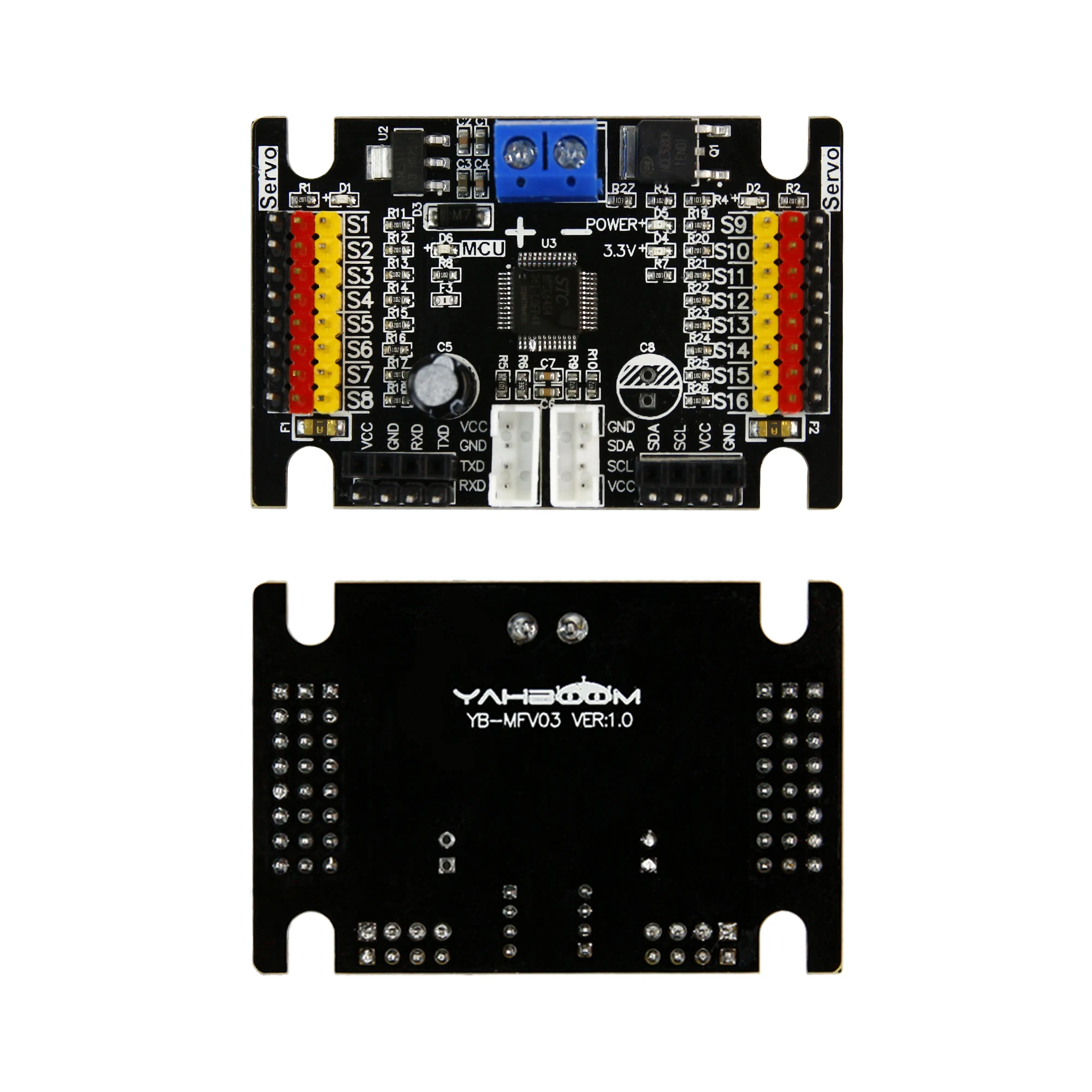Yahboom 16Channel Servo Drive Board 12-BIT PWM-12C Interface