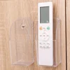 5/1Pc Wall Mounted Storage Box Acrylic TV Air Conditioner Remote Control Holder Multi-function Transparent Storage Box with Hook 3