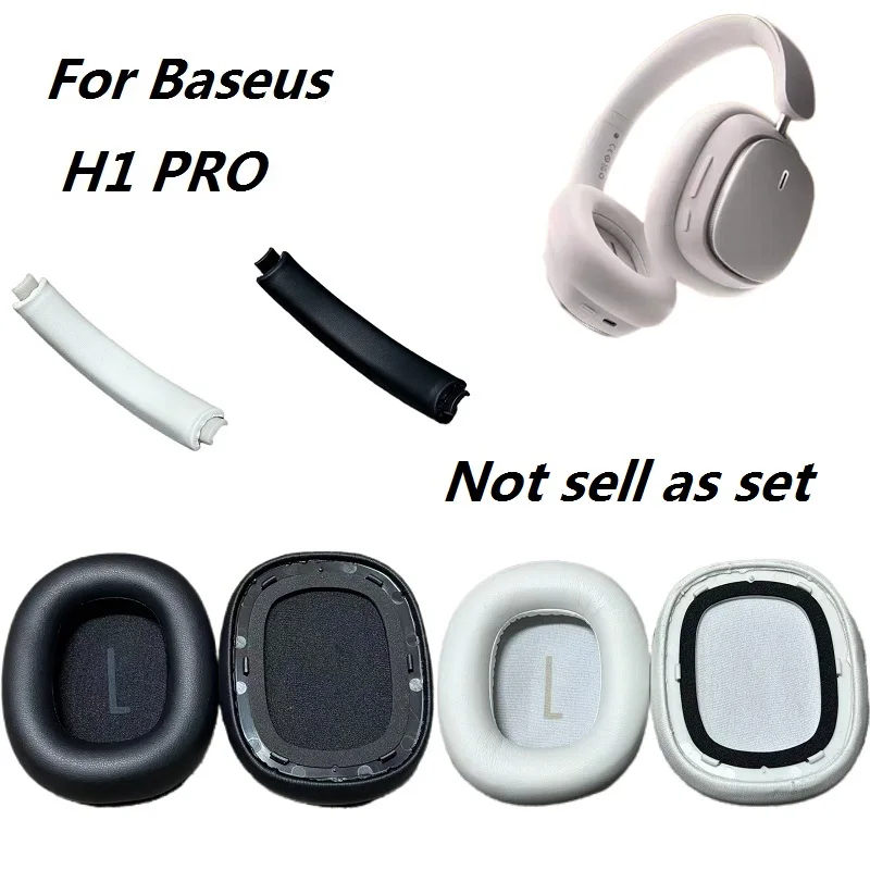 Ear muffs For Baseus H1 PRO wireless headphones replacement ear pads ear pillow ear cushion headband cushion