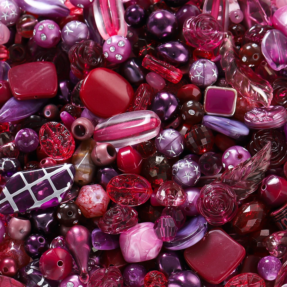 Colorful Bowknot, Star, Heart, and Butterfly Acrylic Beads