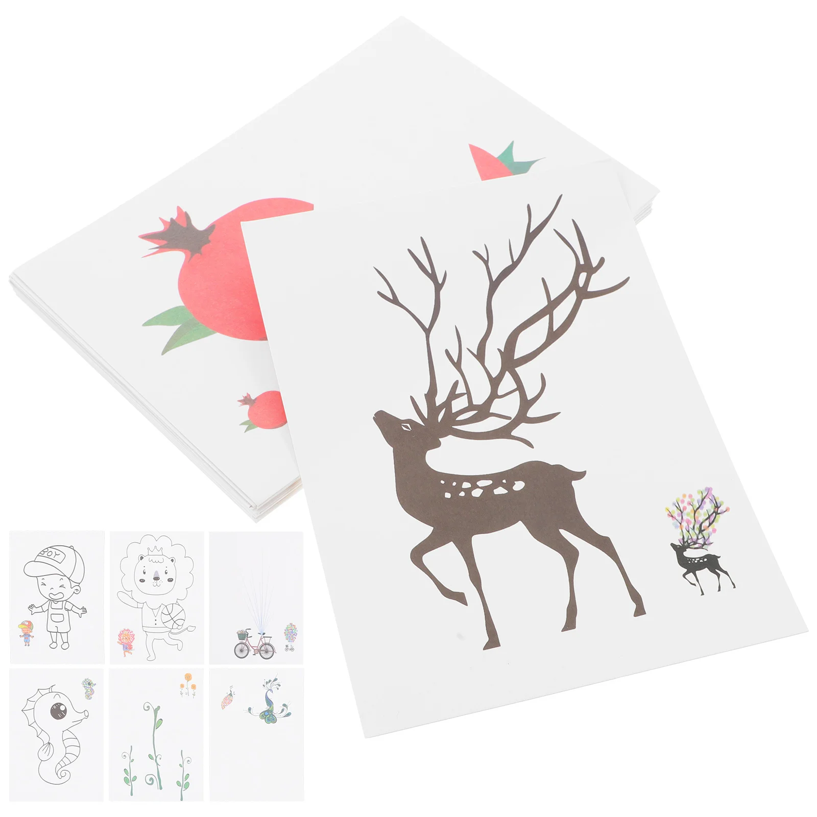 

30 Pcs Toddler Toy Finger Painting Cards for Children Funny Drawing Kids Educational