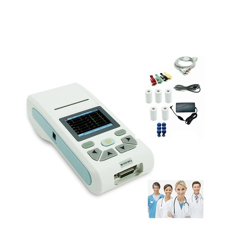 

High quality ecg machine with printer EKG