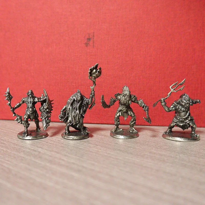 White Brass Fish Clan Warriors Variation Toad Model Miniature Figurine Gioco Da Tavolo Giocattolo Solid Desktop Ornament Decoration Crafts