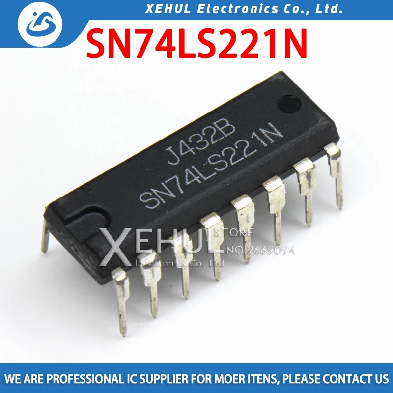 

10PCS Free shipping SN74LS221N 74LS221N HD74LS221P 74LS221P 74LS221 SN74LS221N DIP-16 NEW