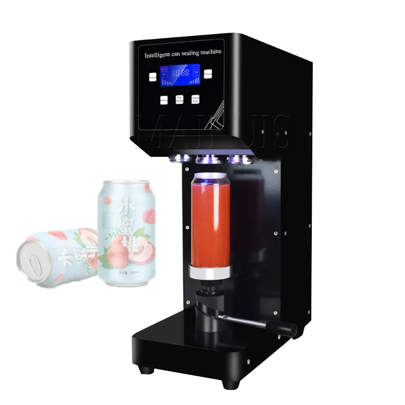

Full Automatic Intelligent Can Sealing Machine Non-rotary Plastic PET Cups Beverage Bottle Tin Canning Jar Beer Cans Seamer