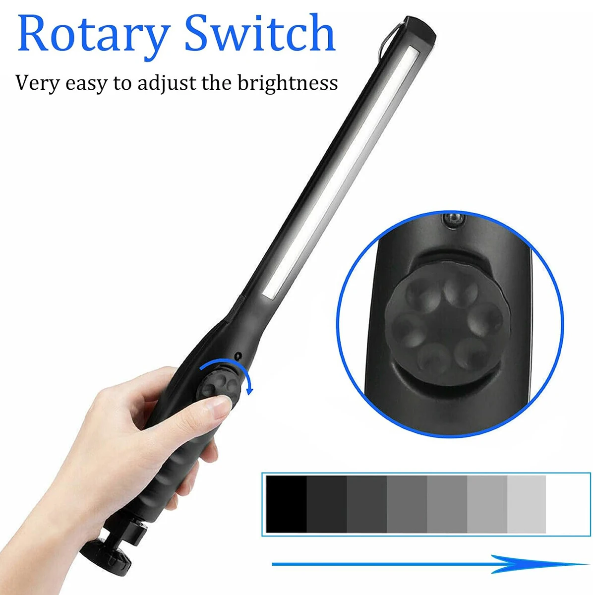 Led Waterproof Work Light Magnetic Bright Usb Portable Rechargeable Camping 360&deg;Rotating Angle Cob Working