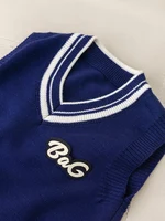 Autumn Winter Baby Knit Sweater Vest Kids Boys Pullover V-Neck Sweater Toddler Girl Casual Outerwear New Style 3
