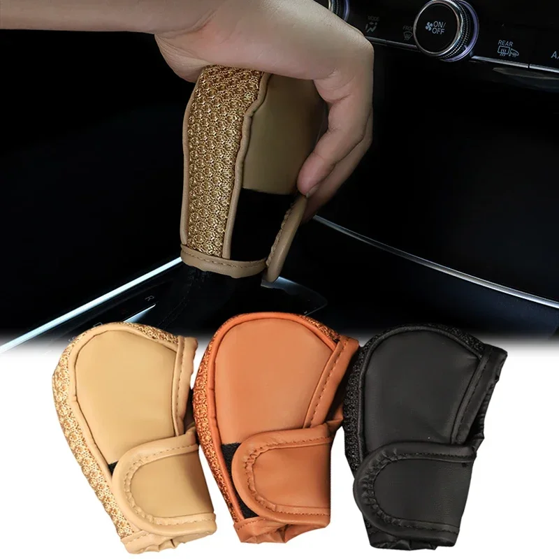 Car Handbrake Cover Vehicles Interior Decor Accessories Handbrakes Protective Covers Comfortable Grip Auto-Shift Gear Cover