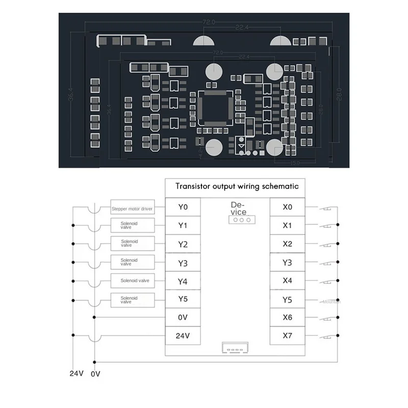 FX1N-10MT PLC 산업용 제어 보드 및 USB-TTL 케이블 PLC 모듈, 아날로그 입력/출력, 가이드 레일 지연 릴레이 모듈