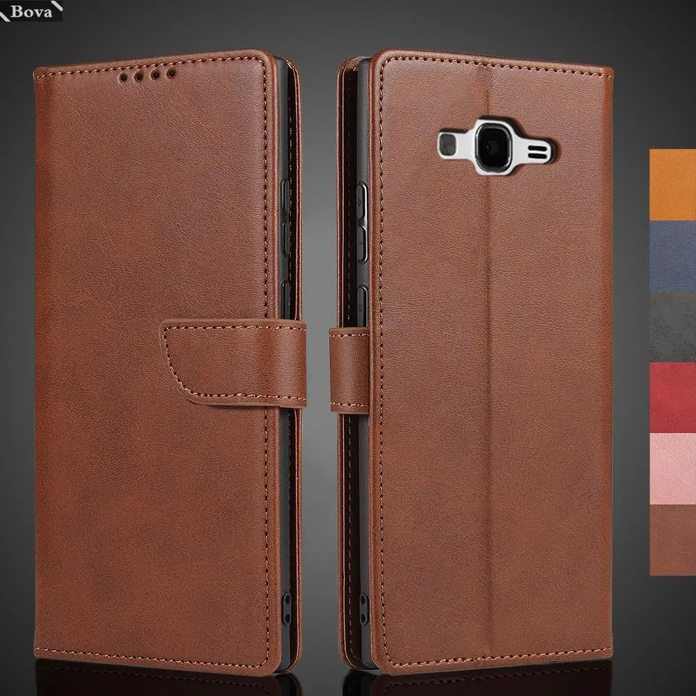 Luxurious PU Leather Wallet Case with Card Holder for Samsung Galaxy J7 Series