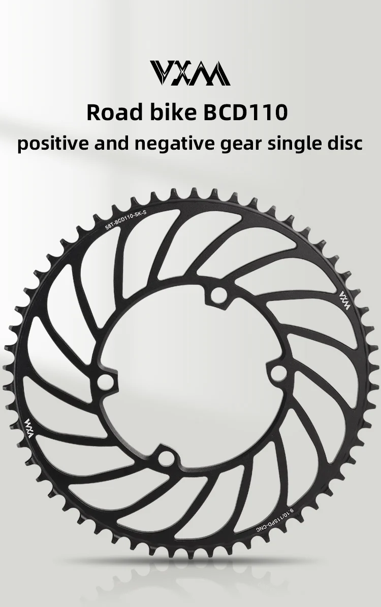 Description Picture 2 of itemVXM Road Bike 110BCD Crank 4 Claw Chainring Narrow Wide Chainwheel 36-52T For R7000 R8000 R9100 R9000 4700 5800 6800 R7100/R8100