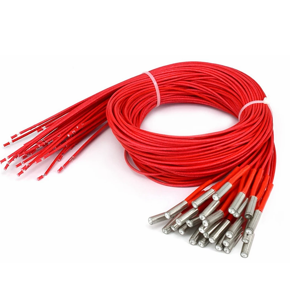 

12V/24V 40W Ceramic Cartridge Heater 6mm*20mm eating Tube Heat 12V40W 1M Extrusion Part For Extruder 3D Printers Parts