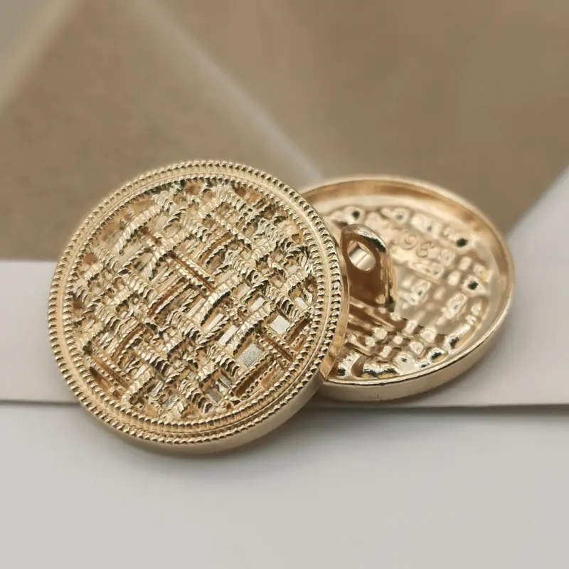10pcs Gold Luxury Metal Buttons for Clothing Coat Sewing Material Sewing Accessories Decorate DIY Crafts Supplies Buttons New 6