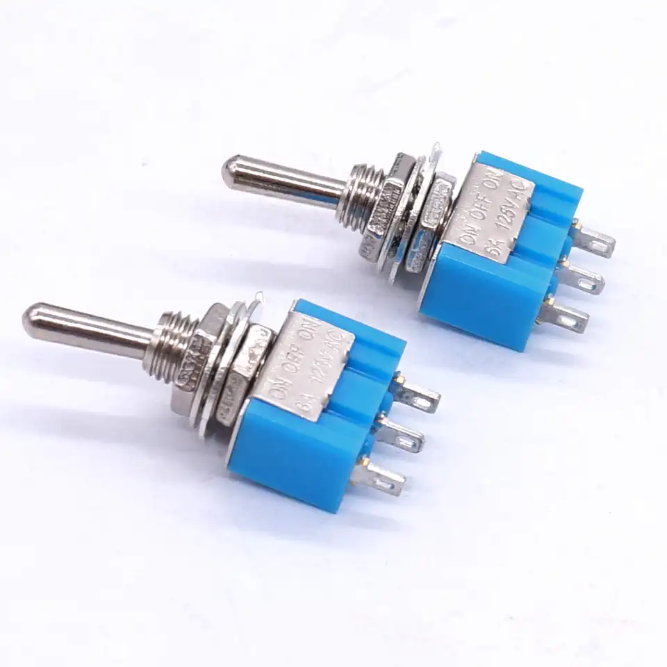 20PCS Mini Single Toggle Switch MTS-102 SPDT AC 125V 6A/ 250V 3A ON-ON 3 Pins 2 Position MTS102 for Electronic Products image 4