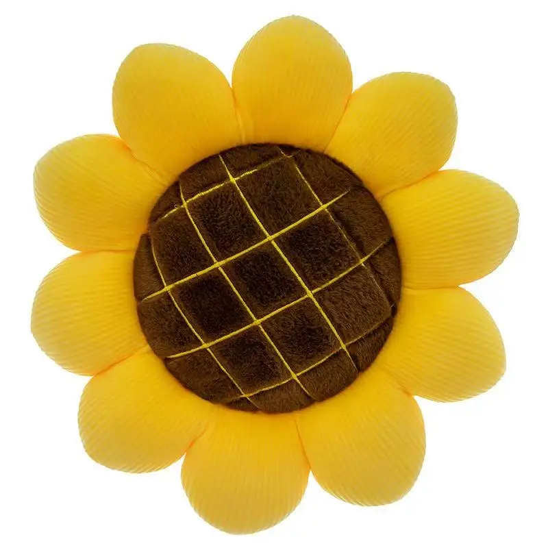 Sunflower Throw Pillow,Flower Shaped Pillows Floor Pillow Seating Cushion,Seating Cushion,Cute Room Decor & Plush Pillow for Bed