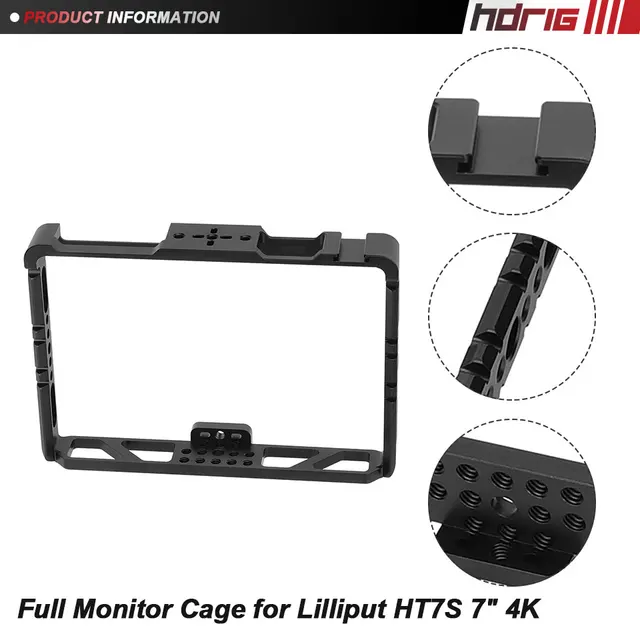 スモールリグ　FEELWORLD LUT7S 用ケージ Amazon.com : Nitze LUT7 Cage for Feelworld LUT7/ LUT7 PRO/ LUT7S