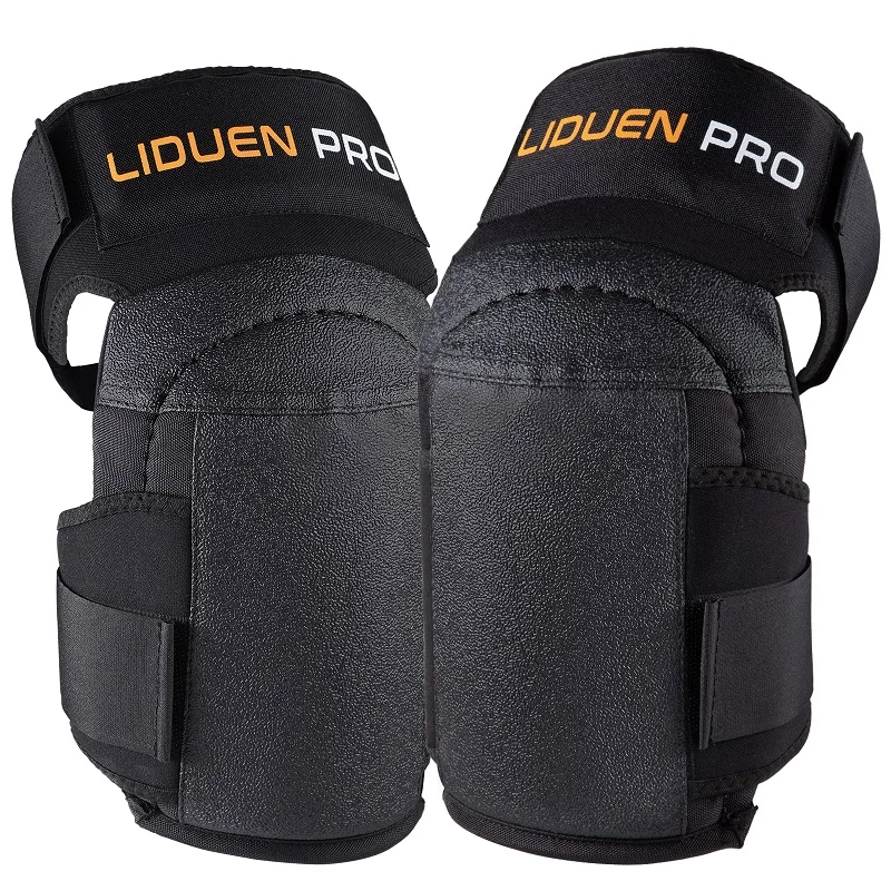 Genouillères de sol pour le travail avec gel extra large et coussin en mousse épaisse – Genouillères en gel avec cuir antidérapant et résistant au sol