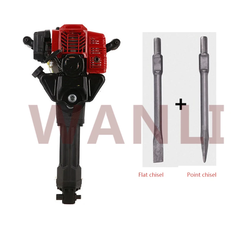 

Модель 100 двухтактная скальная дрель на бензине, 1900 Вт, многофункциональный гравийный трансавер, инструмент для пересадки и земляных работ