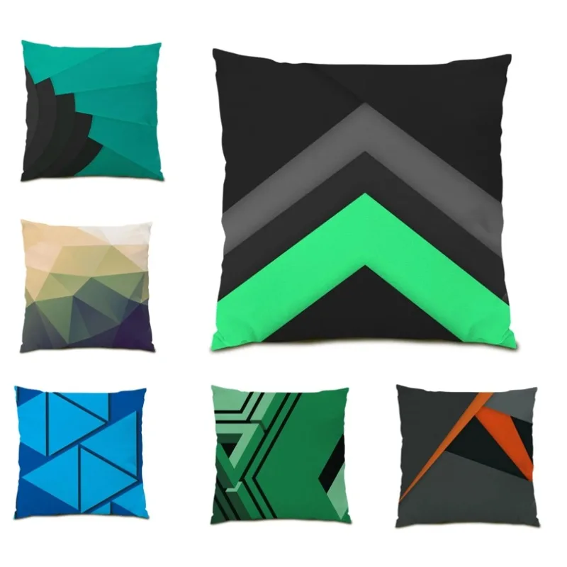 

Arrow Geometric Pillowcase Double Sided Cushion Cover 45x45cm Modern Fashion Pillow Cover Decor for Living Room Sofa Bed E0641