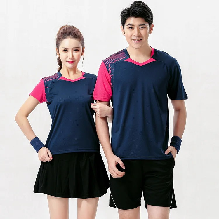 tenis masculino couples badminton suits shorts quick-drying breathable sport shirt Men women table tennis shirt badminton