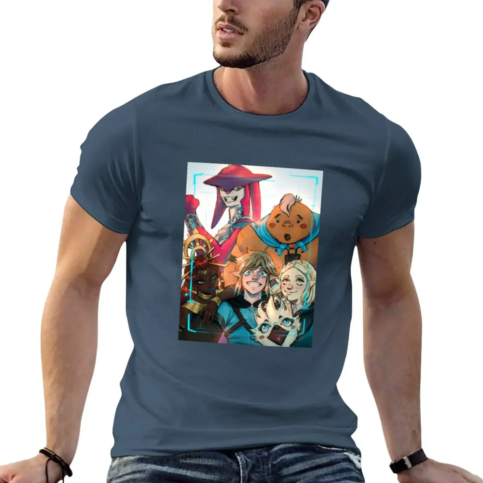 

totk champions T-Shirt summer clothes sports fans men graphic t shirts