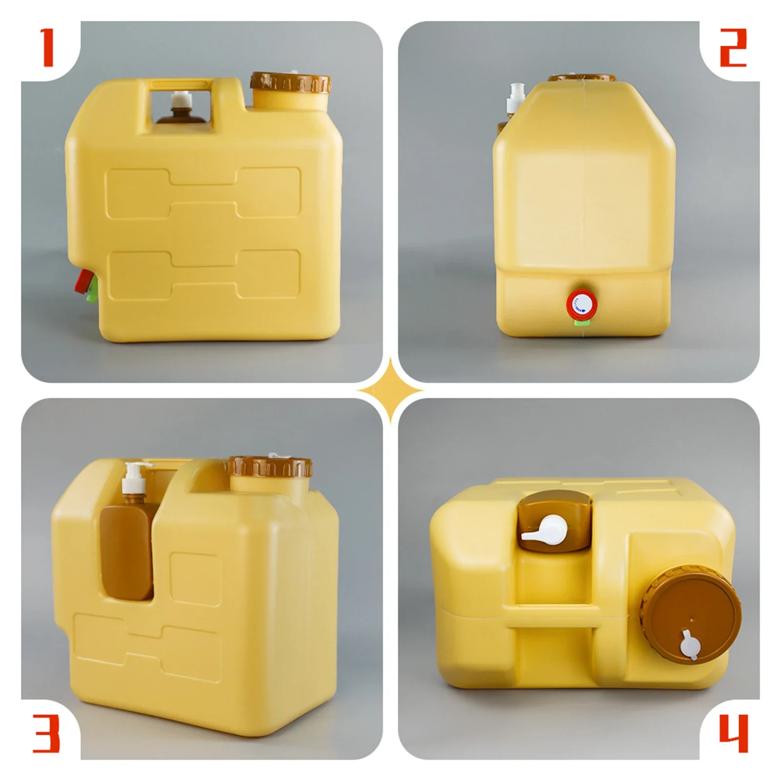 20L Outdoor Portable Bucket Thickened Car Water Tank Portable Driving Water Bucket Tank Container for Camping folding bucket water bucket car wash bucket
