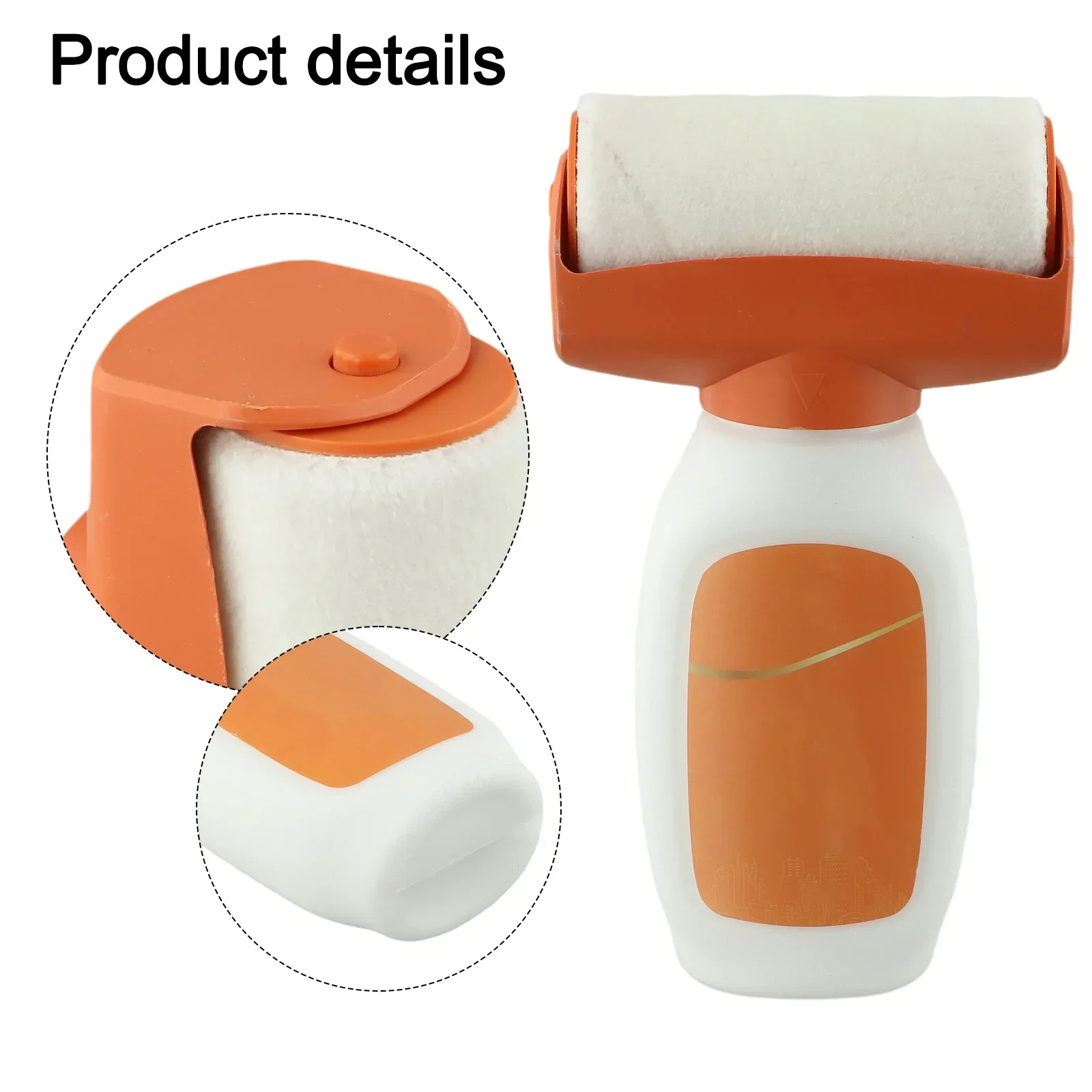 Paint Repair Tool 2-in-1 Roller Paint Home DIY Projects Easy Installation No Marking Roller 2 In 1 Wall Repair Brush