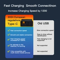 Wireless type-c CarPlay Android Auto Adapter UBS Hub OEM for Retrofit Mazda 2 3 6 CX3 CX5 CX8 CX9 MX5 Demio Miata TK78669U0C Kit 3
