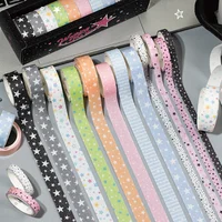 1Style 12Rolls/bag Walking with the Stars Tape Set Creative Handbook Material DIY Scrapbook Photo Frame Diary 1
