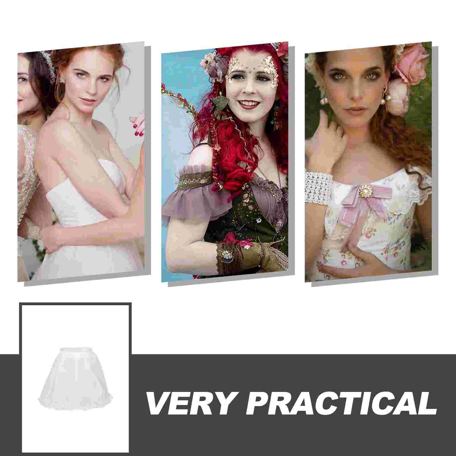 Wedding Dress Support Ball Dresses for Women Formal Fluffy Petticoat Skirt Fabric Hoop Women's