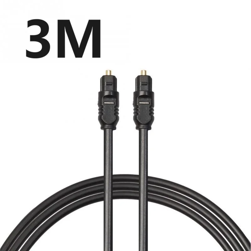Premium Digital Fiber Optical Audio Cable with Gold-Plated Connectors