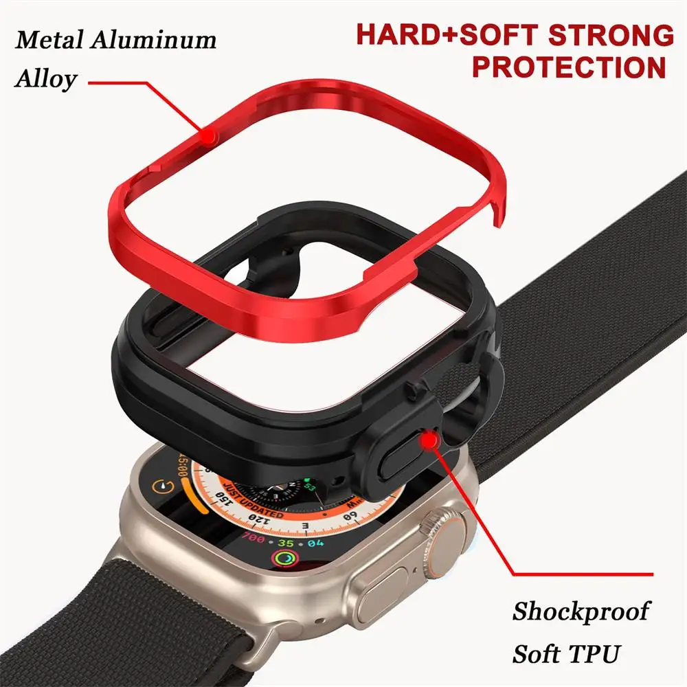  ġ Ʈ 2 ̽ Ŀ, 49mm, 45mm, 41mm, 44mm, 40mm ũ ȣ, ˷̴  TPU , ̿ġ ø 9, 8, 7, 6, 5, 4, SE