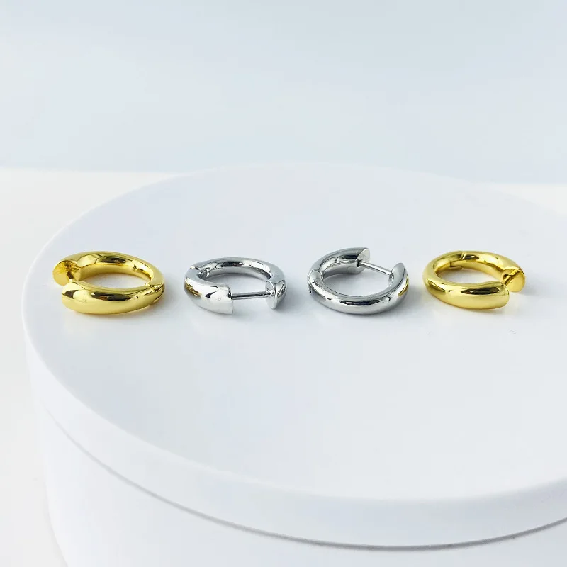 2022 KPOP New JK Same Style Frosted Circle Earrings with