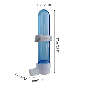 الحيوانات الأليفة الطيور البلاستيك السيارات المغذية الببغاء كوكاتيل تغذية مياه الشرب كوب وعاء موزع قفص الإمدادات - Image 6