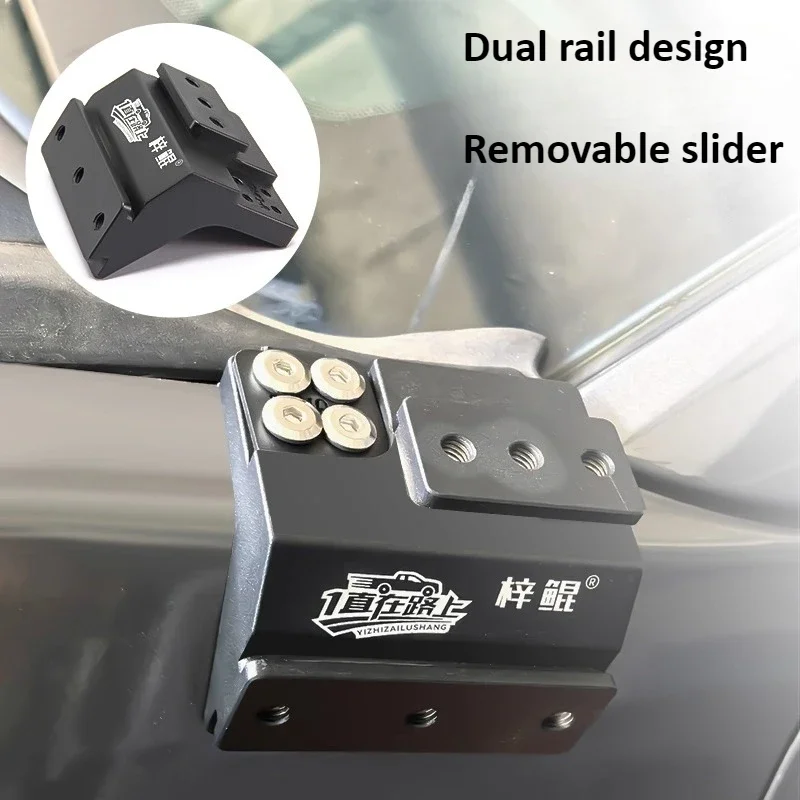For Ford 3rd Generation F150 F-150 Car A-Pillar Spotlight Bracket Engine Hood Quick-Release Dual Guide Raill Expansion Stand detail image 2