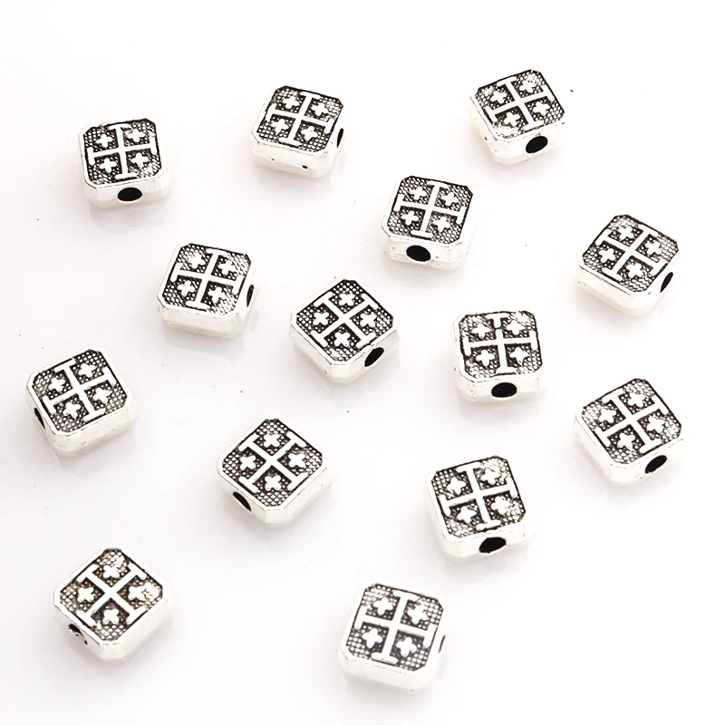 EuTengHao 605pcs Silver Spacer Beads 15 Style Jewelry Bead Charm Spacers Alloy Spacer Beads Kit for Jewelry Making DIY Bracelets Necklace Crafting