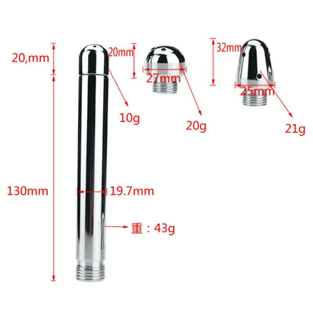 

Shower Aluminum Enema Shower With 3-Heads Water Nozzle 3 Style Head ANAL-DOUCHE Vaginal Colon Clean Set Tool Plumbing & Fixtures
