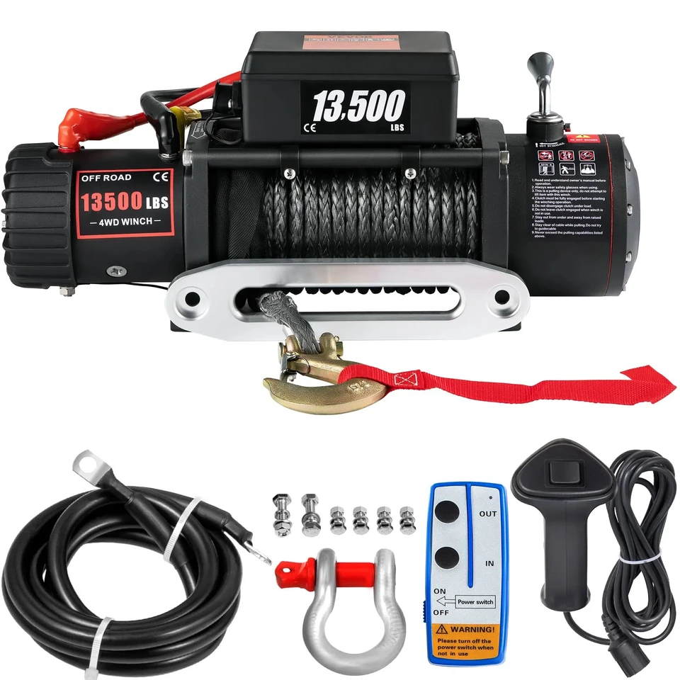 VEVOR 13500 LBS Electric Truck Winch with Remote Control