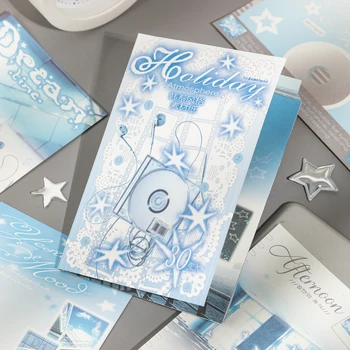30/60 Fogli di Carta per Scrapbooking INS, Decorazioni Estetiche per Planner, Materiale per Junk Journal, Forniture Scolastiche