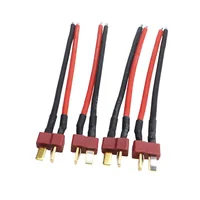 4Pcs Deans Ultra Pigtail Cable T Plug Connector Male/Female 10cm 14AWG Soft Silicone Wire for RC Quadcopter Lipo Battery Expand - Image 4