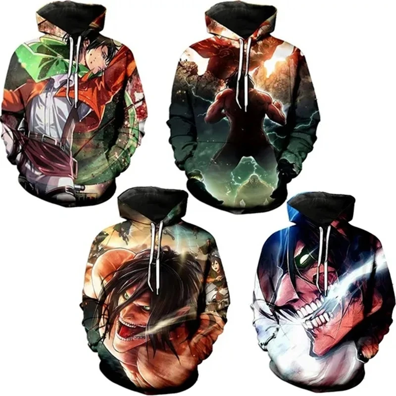 

Attack On Titan Design 3D Printing Hoodie Men Women Casual Funny Pullover Graphic Sweatshirts Unisex Kids Hoodies Comfy Clothes