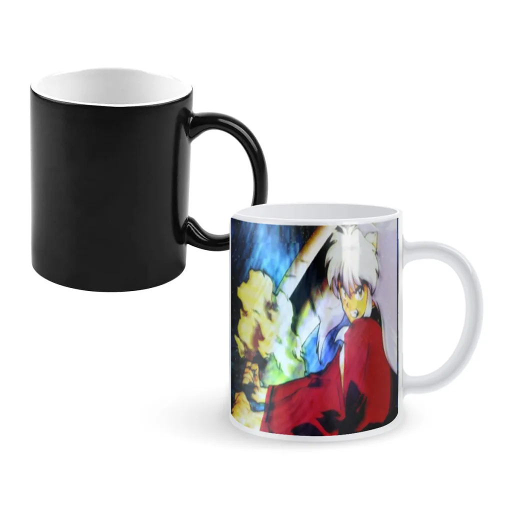 thumbnail image 1 of Inuyasha Anime One Piece Coffee Mugs And Mug Creative Color Change Tea Cup Ceramic Milk Cups Novelty Gifts, 1 of 5