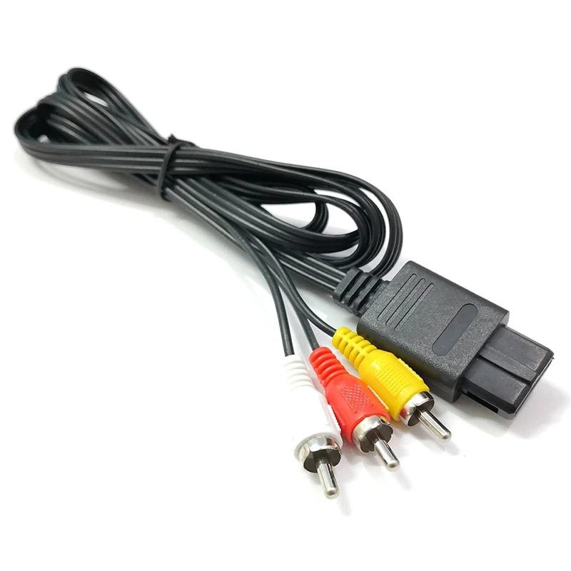 N64 NGC SFC SNES Gamecube 6FT RCA AV TV   ׷ ̺ ڵ, ٵ 64 1.8m Ϲ  ̺