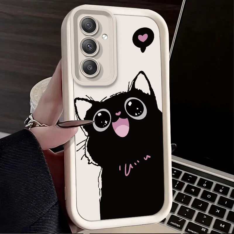 Black Cat Themed Phone Case Cover