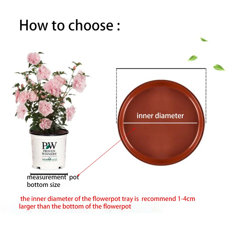 Plastic Flower Pot Tray Base Plant Saucer Round Drip Plant flowerpot Trays Pot Indoor Outdoor Home Garden Supplies 10pcs plant saucer