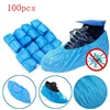100Pcs Shoe Covers - Disposable Hygienic Boot Cover For Household, Construction, Workplace, Indoor Carpet Floor Protection 1